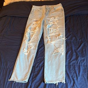 American Eagle Ripped Mom Jeans